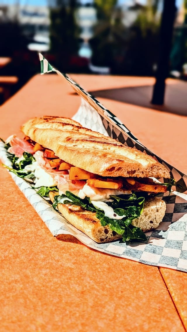 Peach & Prosciutto Panino.