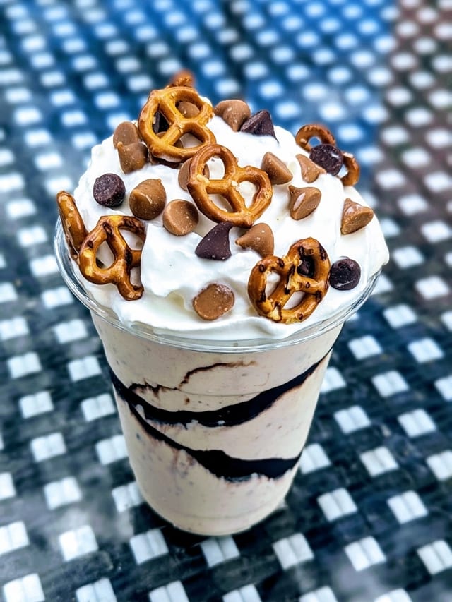 Peanut Butter Pretzel Crunch Shake.