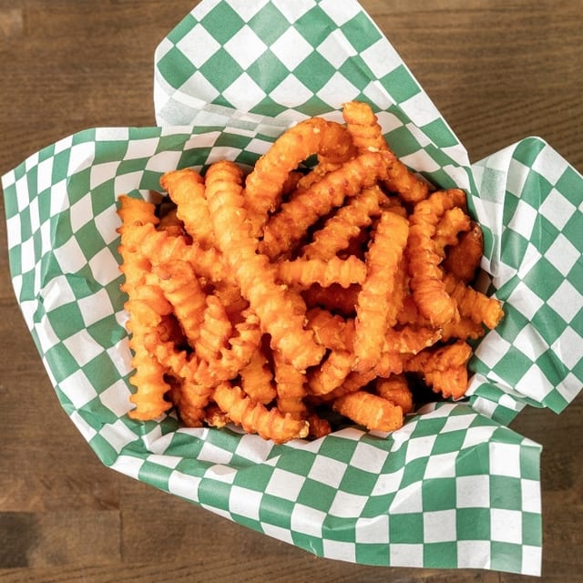 SWEET POTATO FRIES.