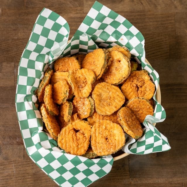 CRISPY PICKLE CHIPS.