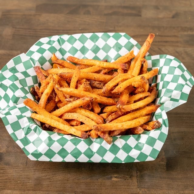 HAND CUT FRIES.
